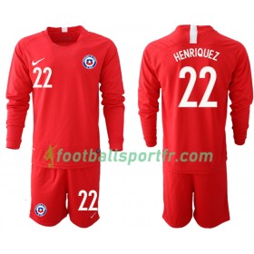 Tenue Chili HENRIQUEZ 22 Enfant Domicile 2018-2019 Maillot de Foot ML